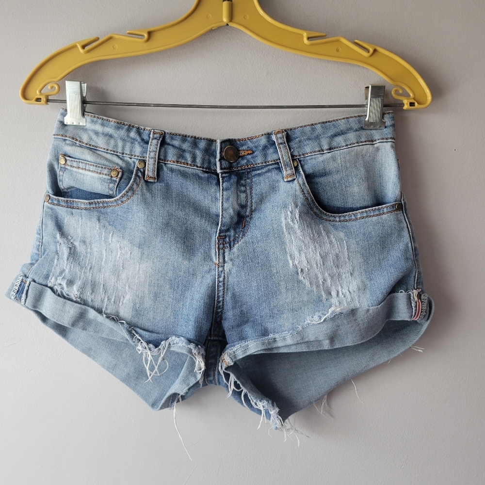 Ardene Distressed Jean Shorts - sz 7